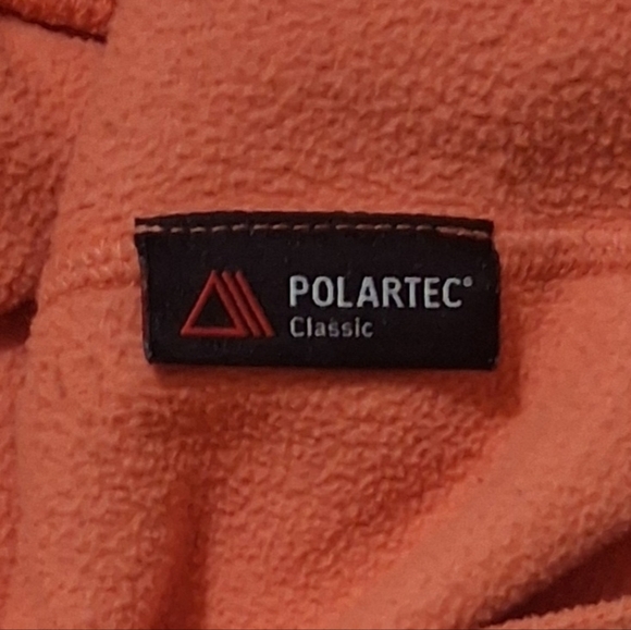EUC NORTH FACE POLARTEC CLASSIC Sz. S/P Orange Zippered Hoodie - Picture 4 of 14